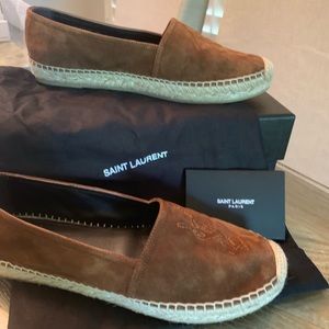 Saint Laurent women’s Logo suede espadrilles s7